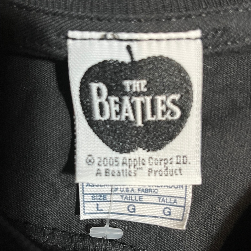 Vintage The Beatles Black 'Let It Be' Graphic Tee - Picture 4 of 6